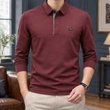 Bradley Collared Polo - Burgundy