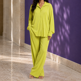 Selene Plisse Set - Yellow