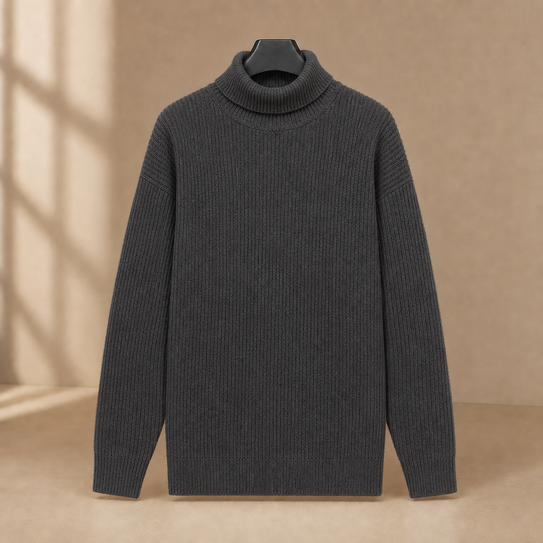 Baudouin Turtleneck Sweater - Dark Gray