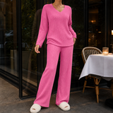 Sabine-Sage Ribbed Set - Pink
