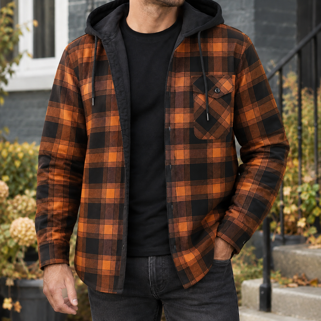 Oberon Hooded Jacket - Ginger