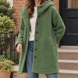 Yvette-Faye Hooded Coat - Green