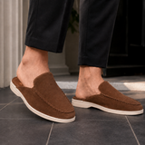Ruggeri Suede Mule Loafers - Dark Brown