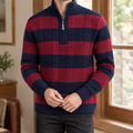Navy Red Striped