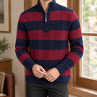 Navy Red Striped
