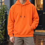 Timothy Relaxed Hoodie - Orange-terry