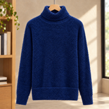 Maurice Brushed Turtleneck Sweater - Navy