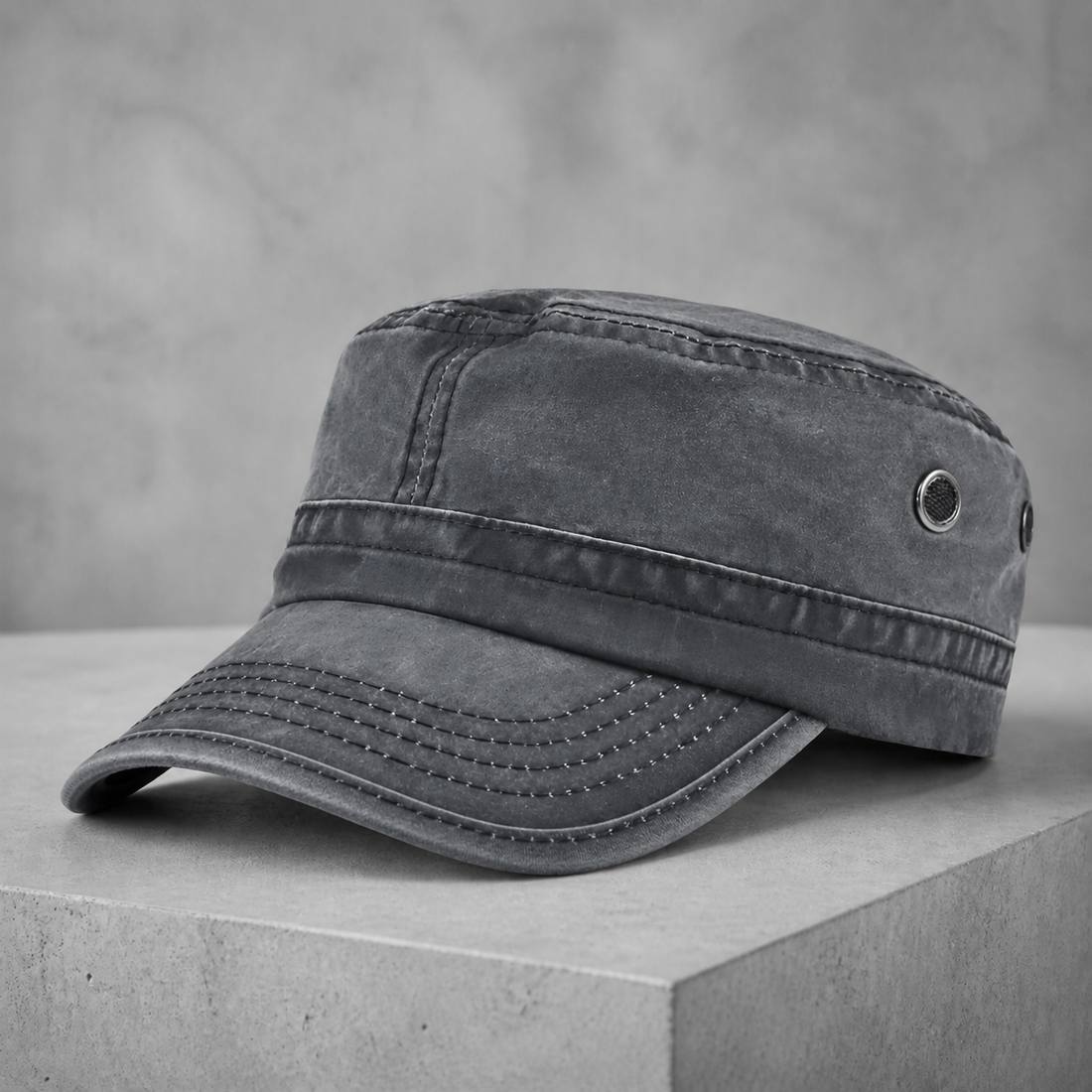 Langley Vintage Cadet Cap - Gray