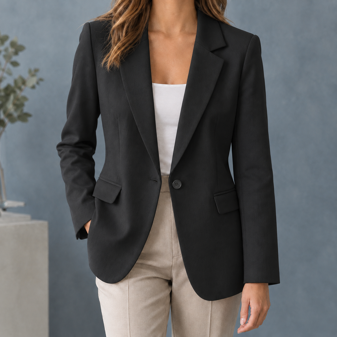 Morgan-Sage Tailored Blazer - Black