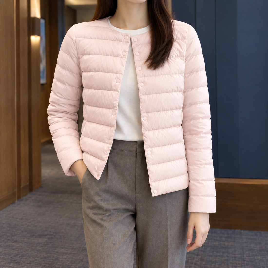 Valeria-Rae Quilted Jacket - Pink