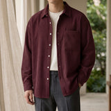 Knox Corduroy Shirt - Burgundy