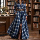 Navy Blue Plaid