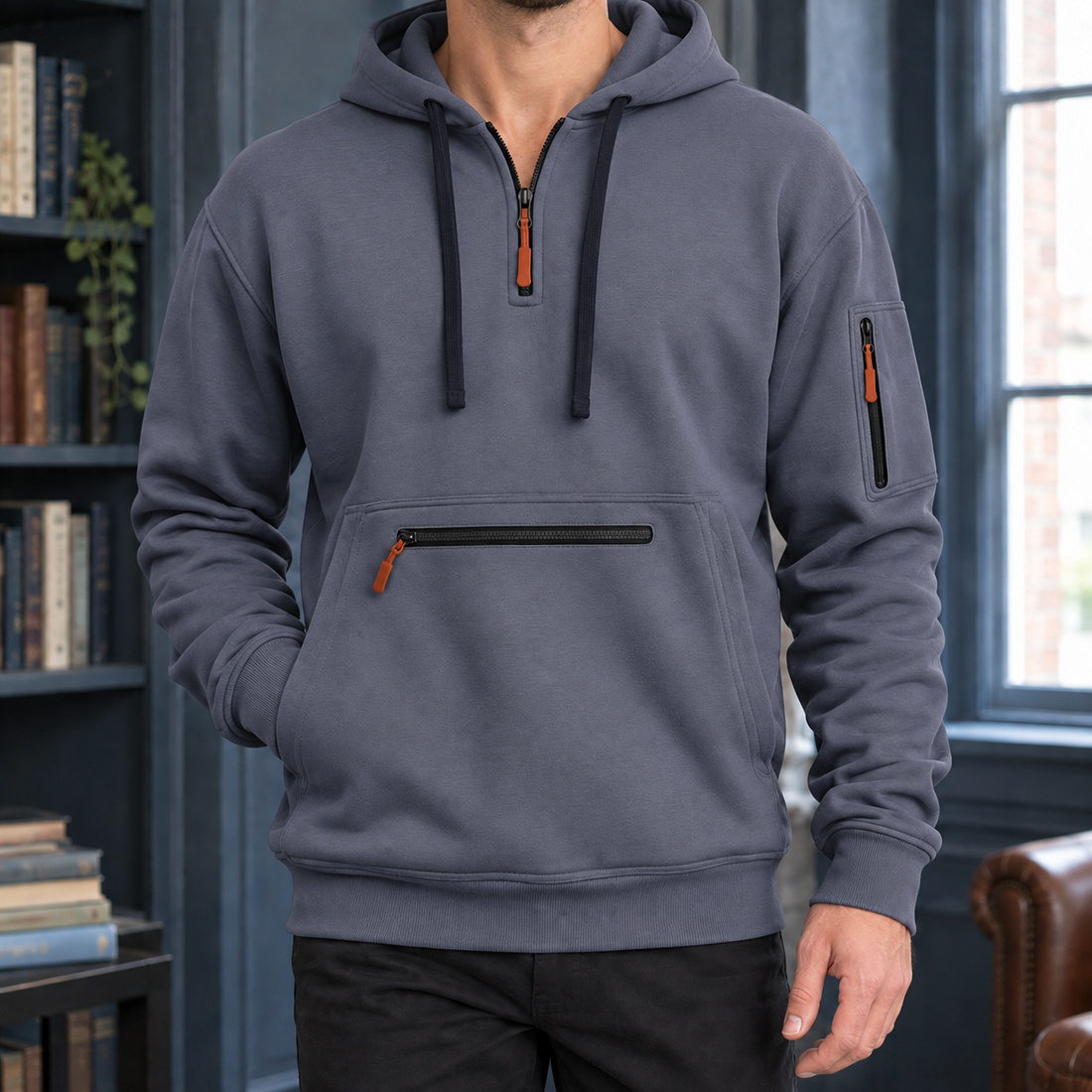 Armel Utility Hoodie - Gray