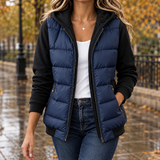 Darcy-Rae Puffer Vest Set - Navy Blue