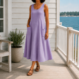 Colette-June A-Line Dress - Lilac