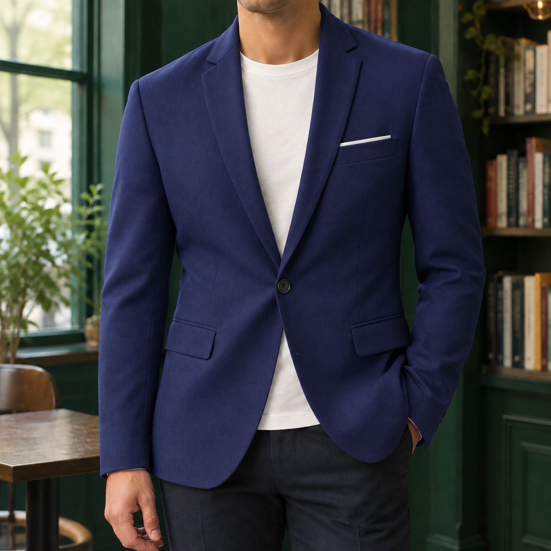 Leopold Tailored Blazer - Navy