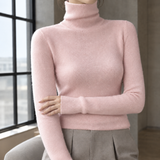 Stacey-Sage Turtleneck Sweater - Pink