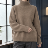 Cleo-Marie Wool Turtleneck - Brown