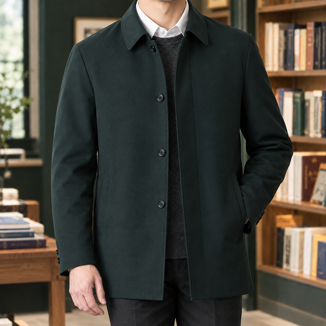 Alastair Tailored Jacket - Dark Green