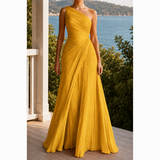 Estelle One-Shoulder Dress - Yellow