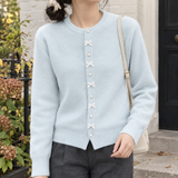 Eleanora Bow Cardigan - Light Blue