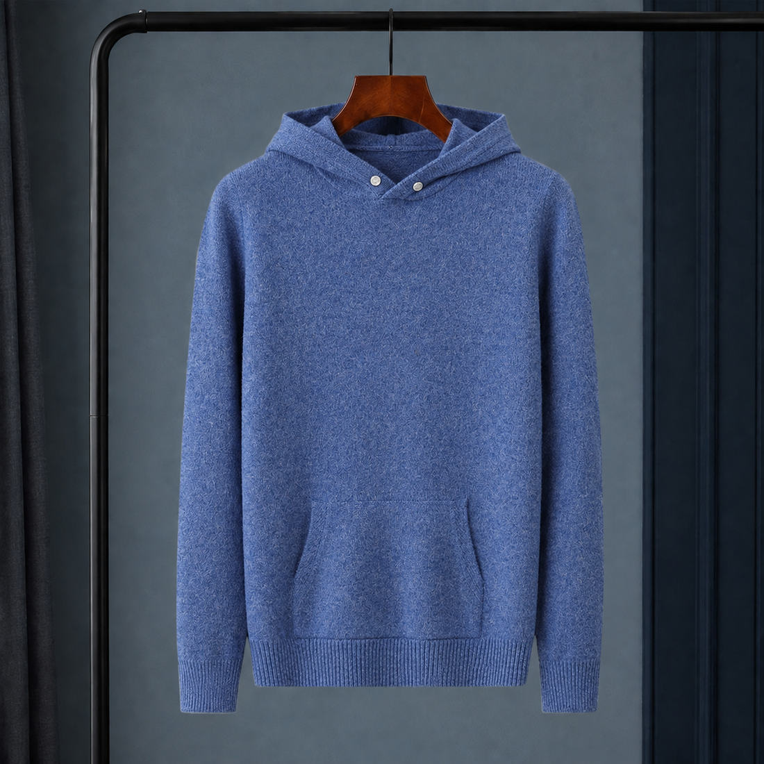 Leonie-Faye Merino Wool Sweater - Blue