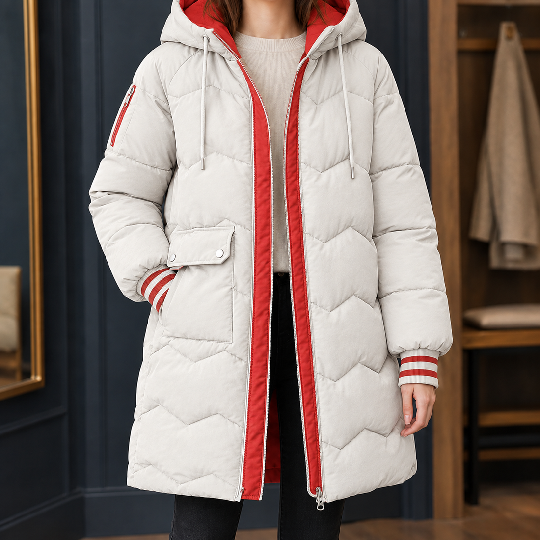 Mariella Quilted Jacket - Off White