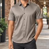 Lorcan Silk Shirt - Khaki