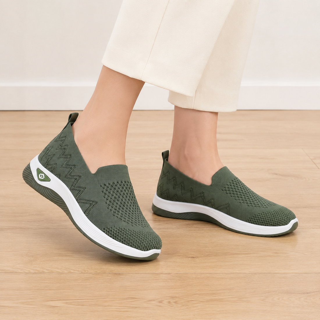 Delano Slip-On Sneakers - Forest Green