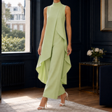 Paloma-Hope Asymmetric Jumpsuit - Sage Green