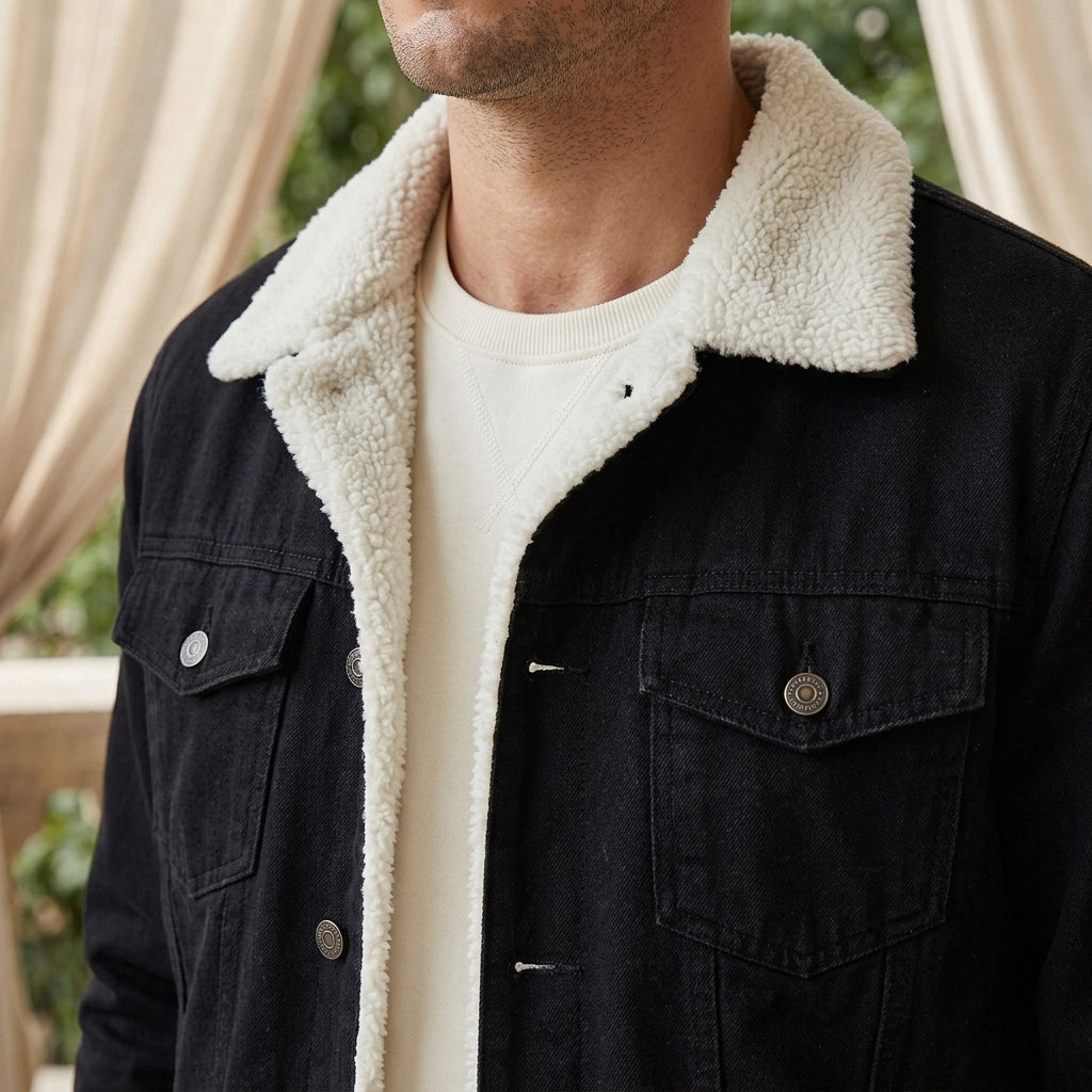 Magnus Lined Denim Jacket - Lead Product Detail