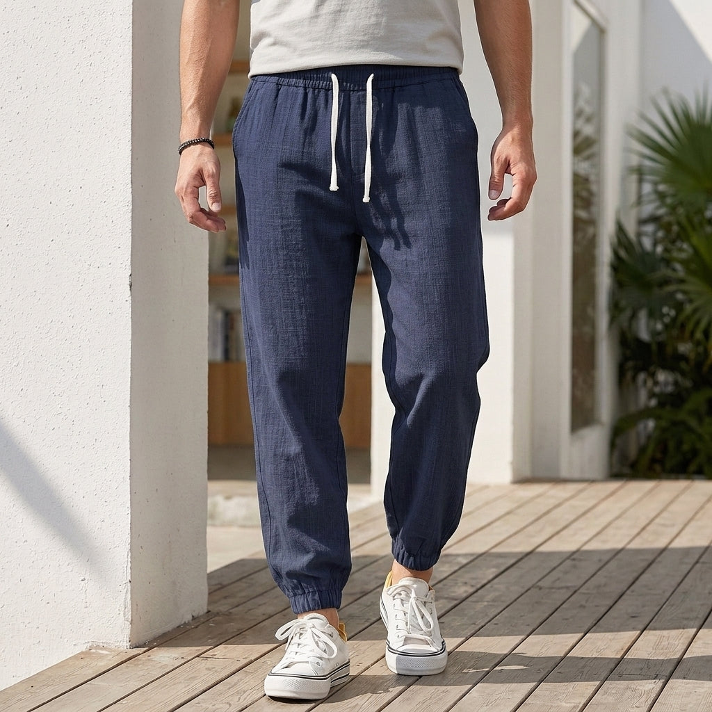 Wyatt Relaxed Joggers - Navy