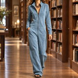 Nina-Louise Wide Leg Jumpsuit - Peacock Blue