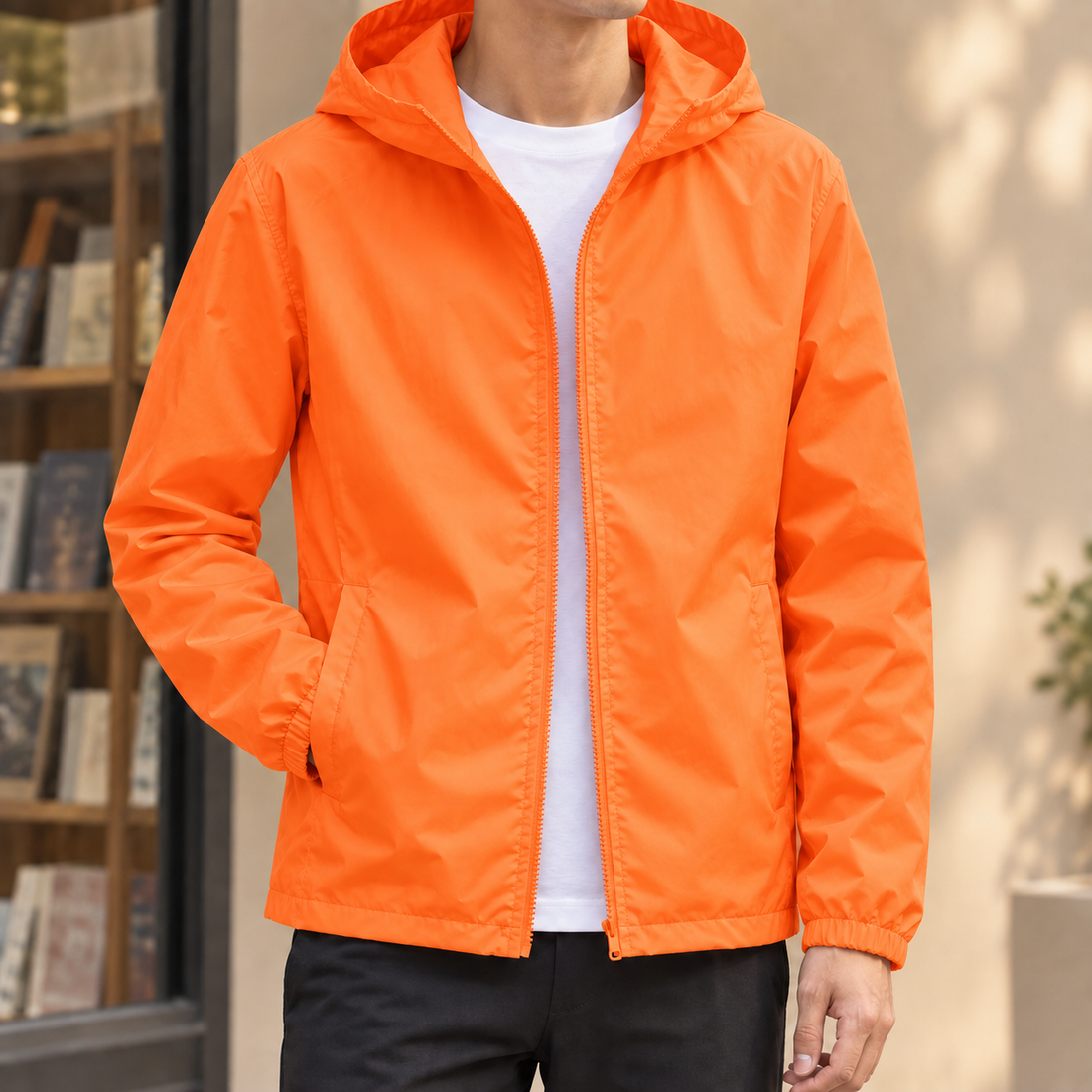 Aurelien Hooded Jacket - Orange