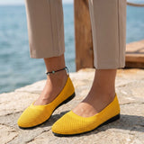 Sorrento Knit Ballet Flats - Jaune