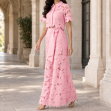 Fenna-June Wide-Leg Set - Pink
