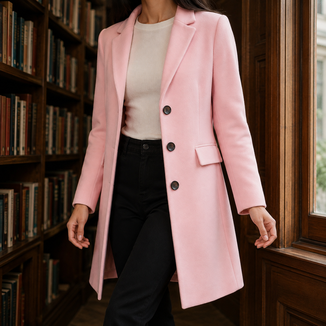 Alessia Tailored Jacket - Light pink