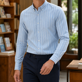Emmett Button Down Shirt - Pale Blue Stripe