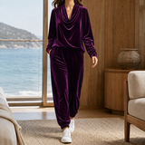 Blanche Cowl Neck Set - Purple