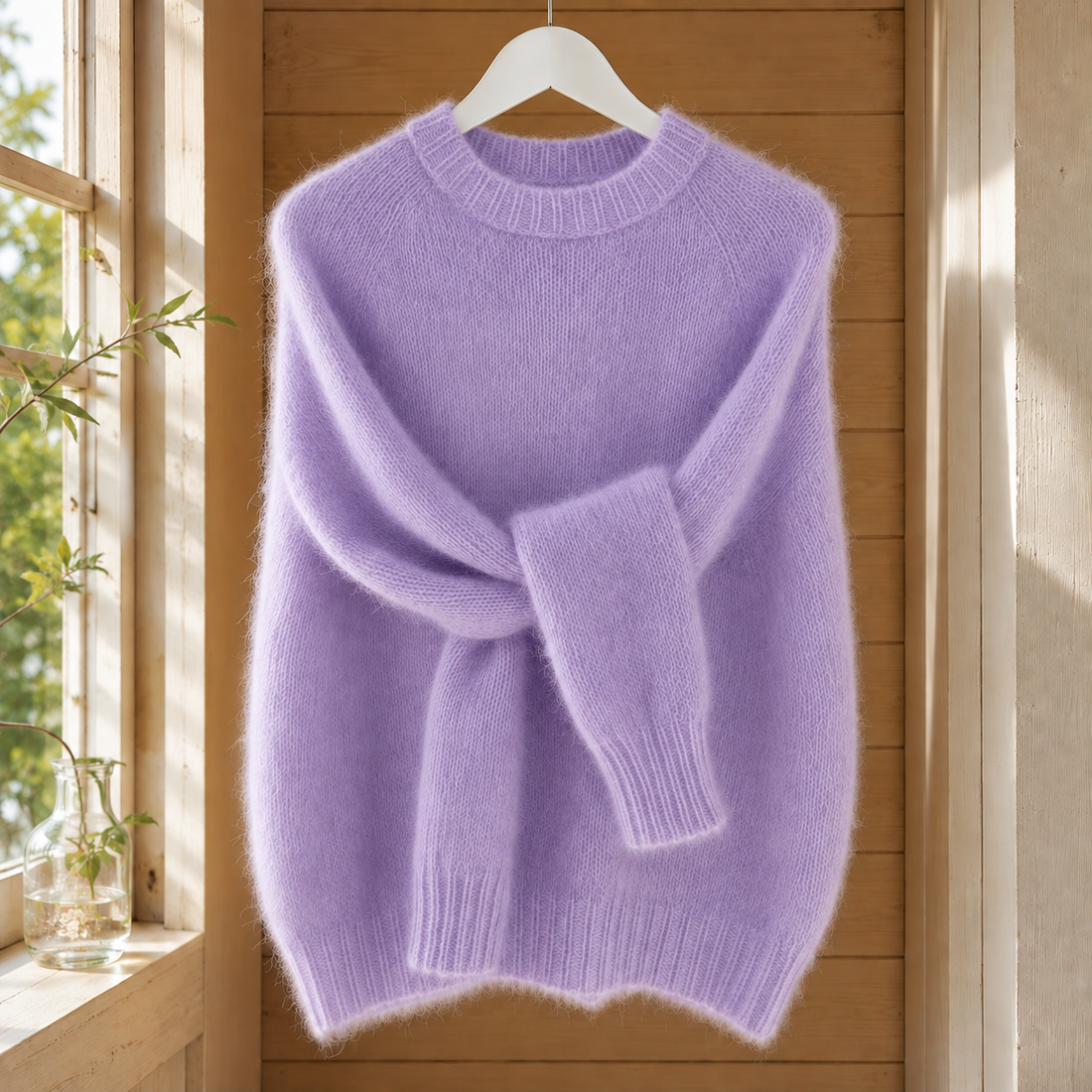 Tabitha-Jade Brushed Sweater - Hazy Purple