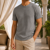 Caleb Textured T-Shirt - Grau