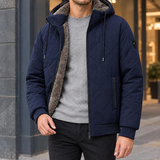 Keith Quilted Jacket - Dark Blue
