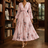 Sabine-Jane Pleated Maxi Dress - Pink