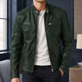 Valerian Cafe Racer Jacket - Dark Green