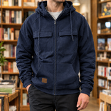 Alphonse Utility Jacket - Navy Blue