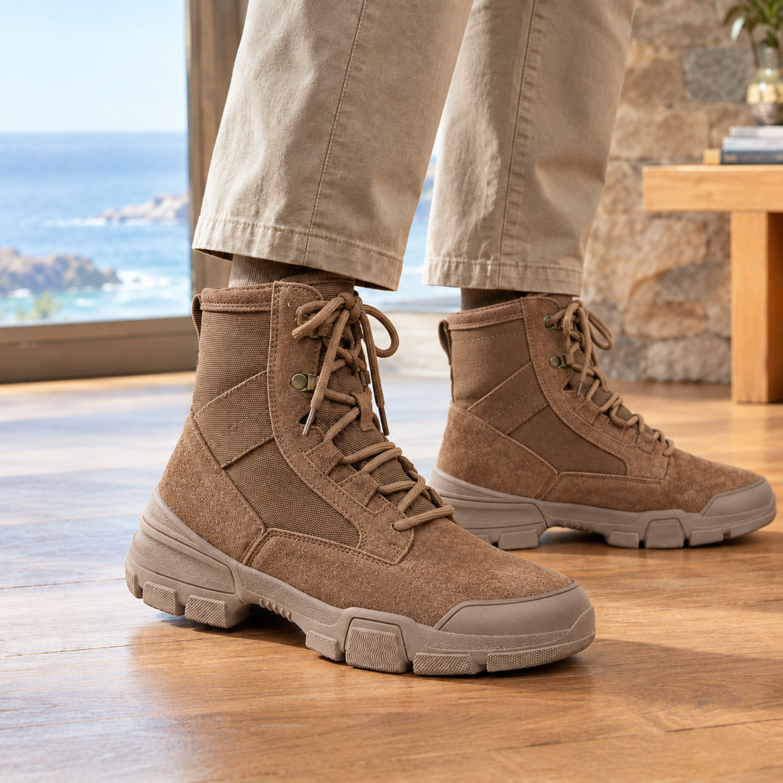 Gallarate Suede Ankle Boots - Brown Lining