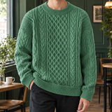 Zephyrin Cable Knit Sweater - Green