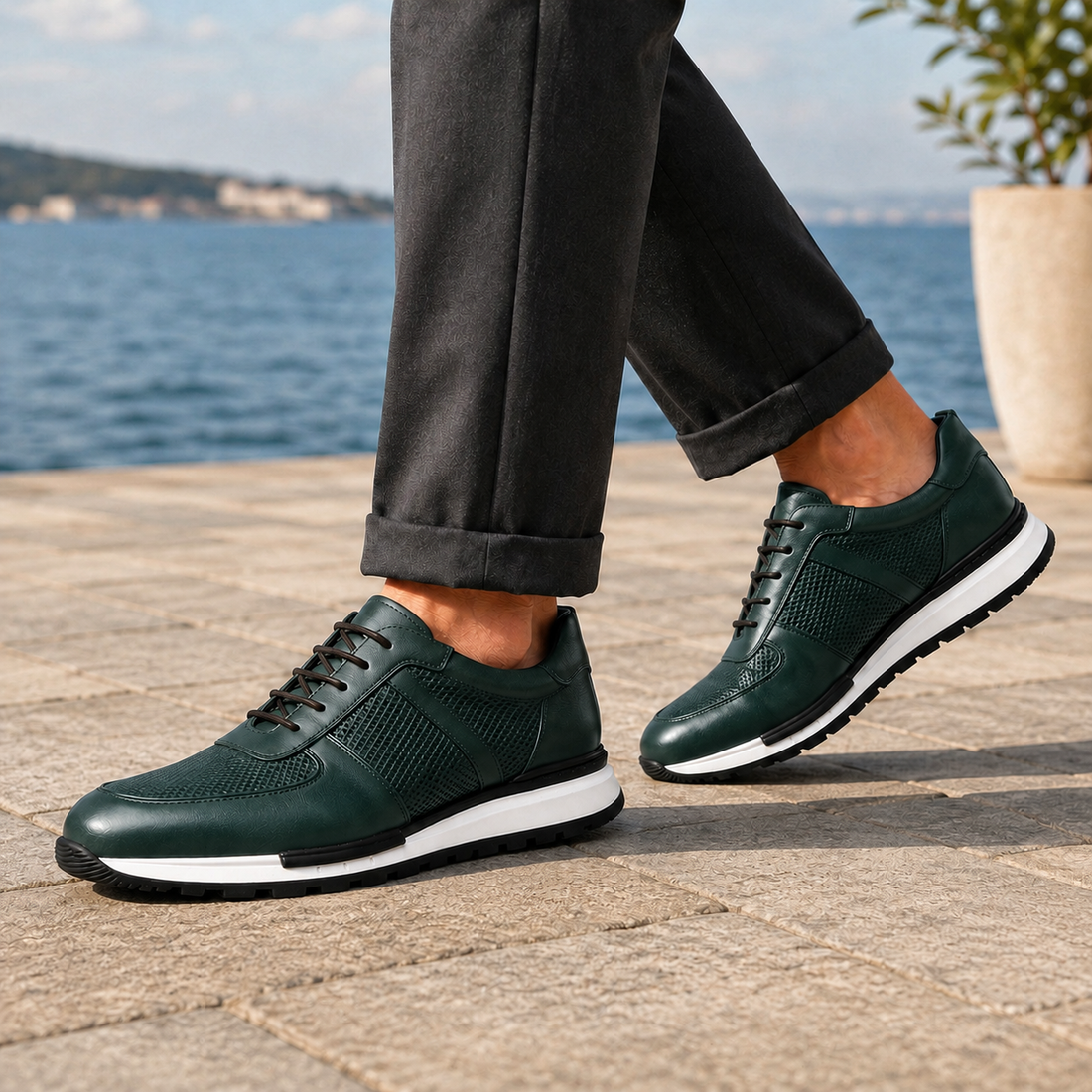 Vittorio Leather Sneakers - Green