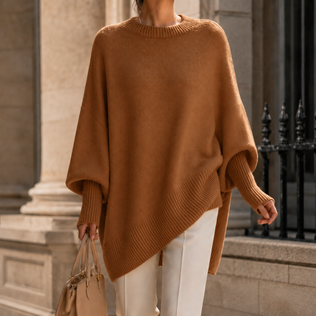 Violetta Oversized Sweater - Brown