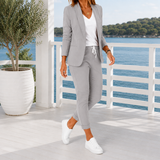 Elise Tailored Set - Gray